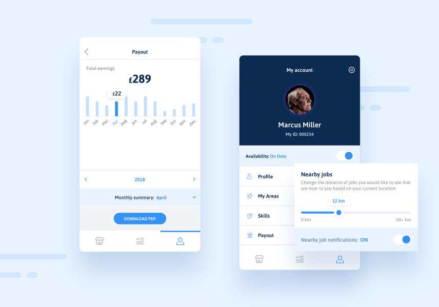 Shepper App powered by React Native
